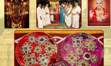 Partagali Mutt’s Sacred Offering to Lord Tirumala on Math’s 550th Anniversary