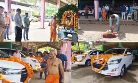 Karwar Police Observe Grand Ayudha Pooja  Ceremony Amid Dasara Festivities