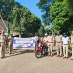 Bike Rally Organized by Uttara Kannada Police to Create Helmet Awareness